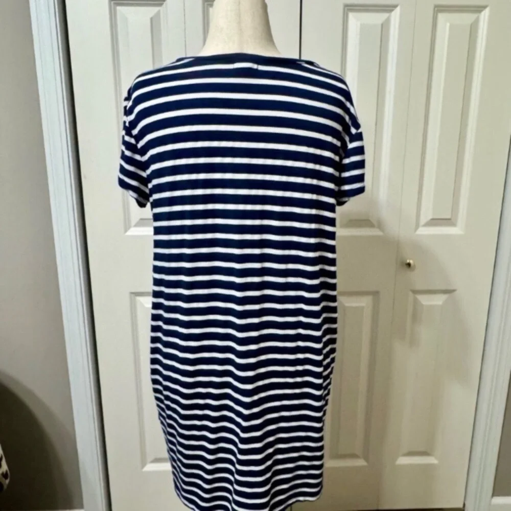 Caslon Navy & White Striped Midi Dress - Picture 4 of 5